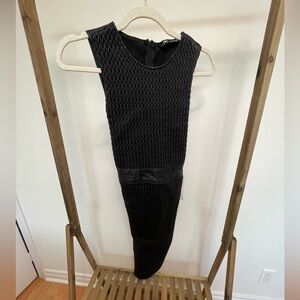 NWOT faux leather dress